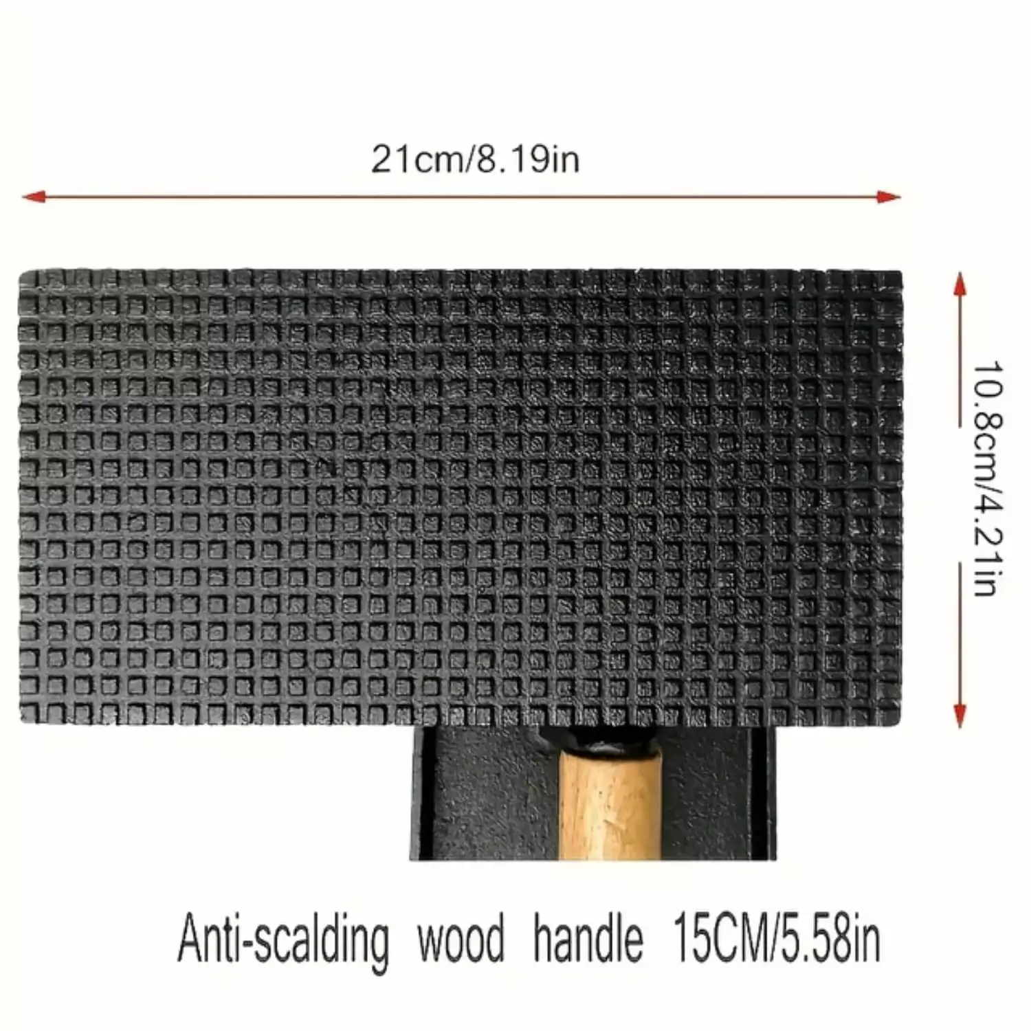 1pc Iron Burger Press Round Cast Iron Barbecue Press Suitable Flat Top Grill Rectangular Hamburger Grinder