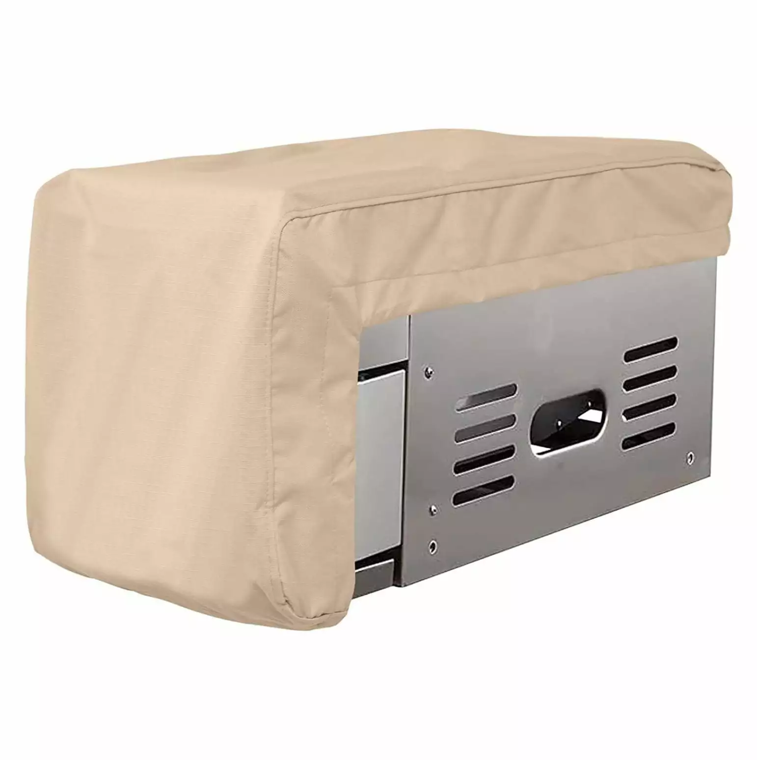 YfulYde Built- Side Burner Cover - Heavy-Duty Polyester Weather Resistant 13.5W x 23D x 12H Ripstop Tan 12