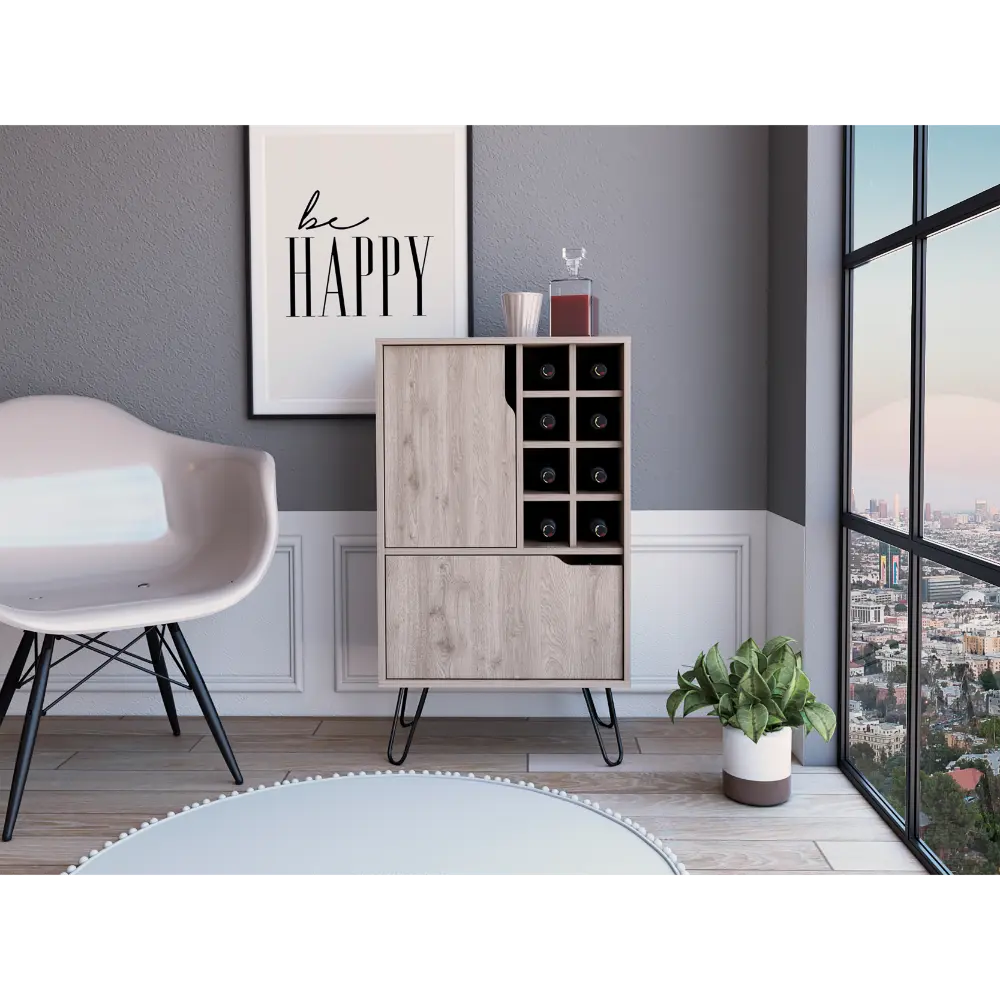 40 Inch Light Gray Coffee Bar Cabinet Kitchen or Living Room Storage rta mubles colombia