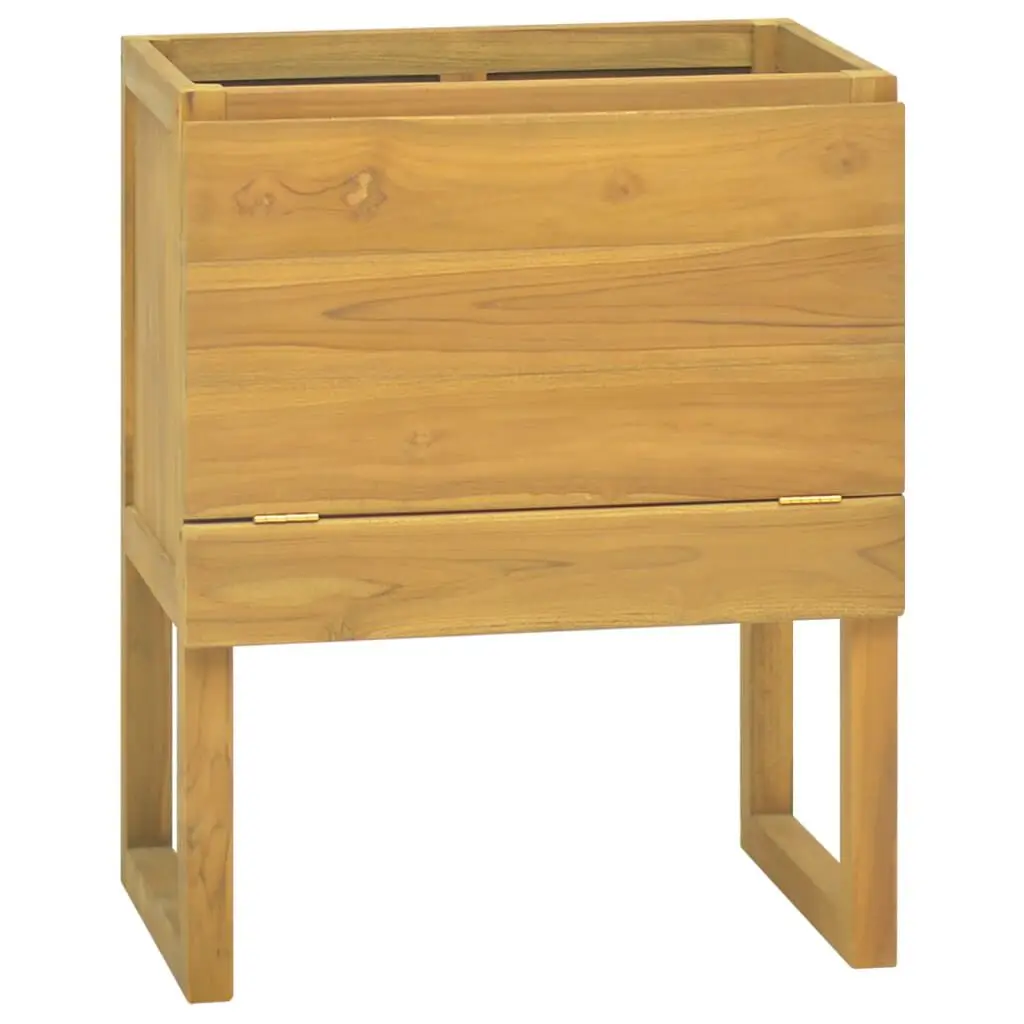 Bathroom Cabinet 23.6x15.7x29.5 Inches Solid Wood Teak Storage Organizer
