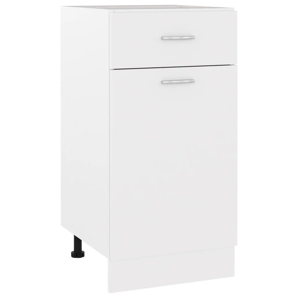 Drawer Bottom Cabinet White 15.7x18.1x32.1 Inches Engineered Wood