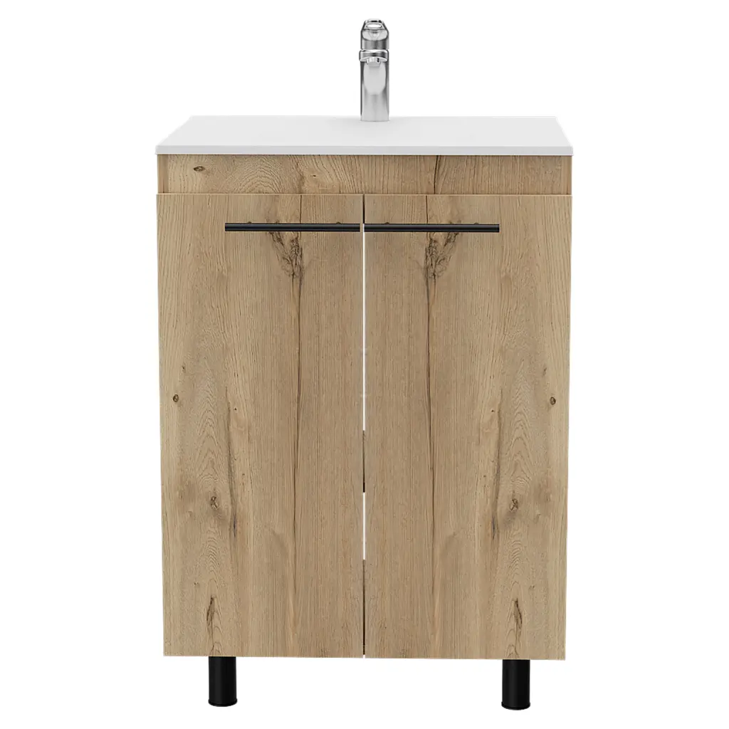 Floor Cabinet Oxnard Light Oak Bathroom Storage Particle Board treevol furniture
