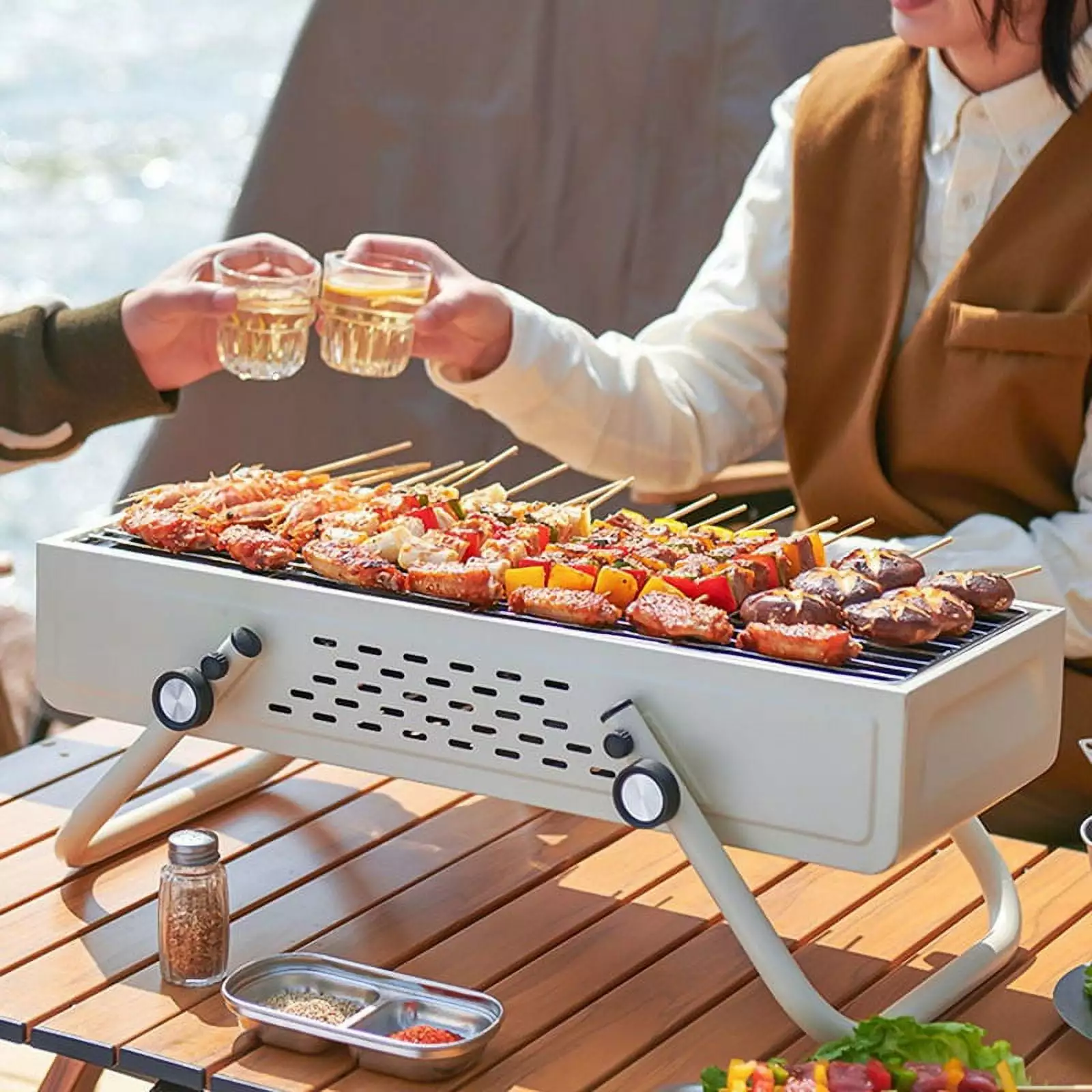 Outdoor Camping Barbecue Stove Creative Smokeless Folding Carbon Oven 5624