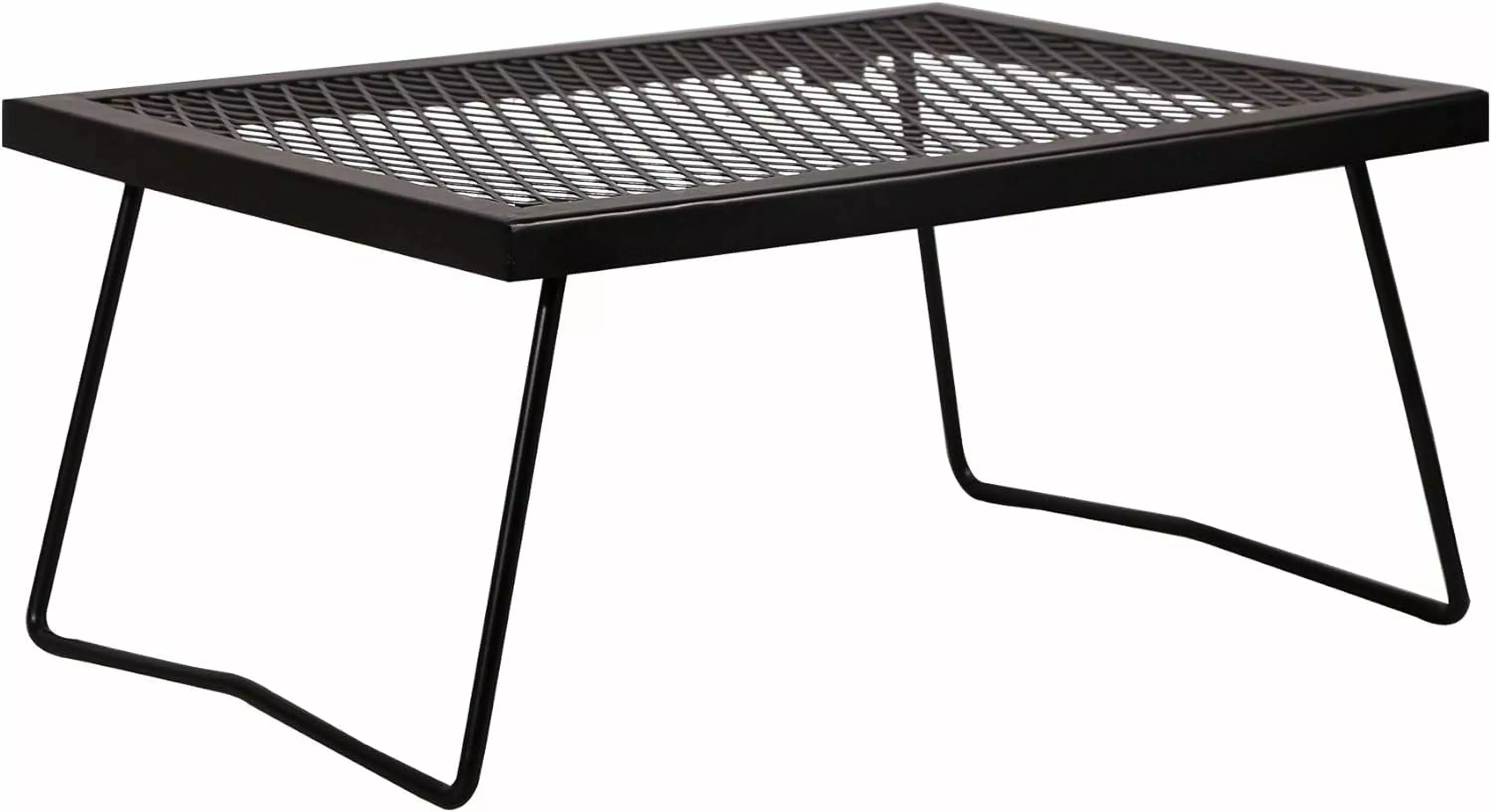 Lineslife Folding Campfire Grill Heavy Duty Steel Grate Over Fire Pit Cooking Foldable