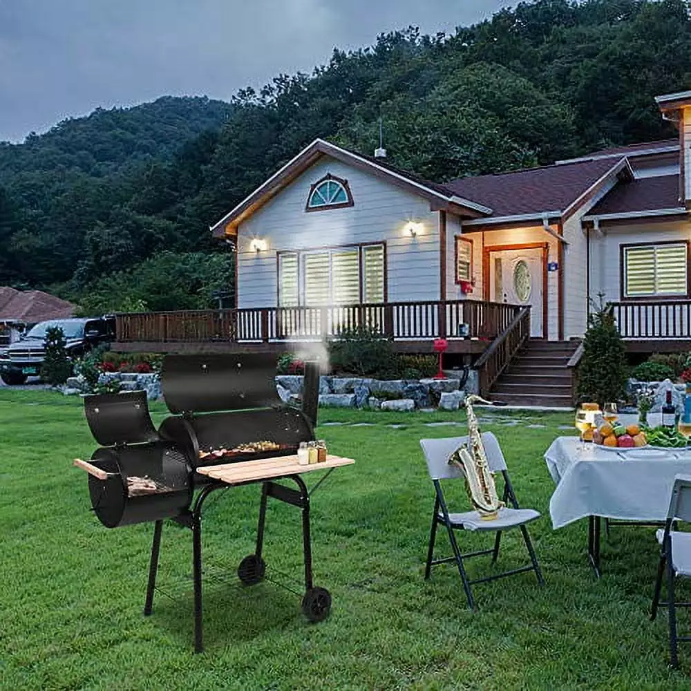 Charcoal Stove Enamel White Side Wheel Diameter 15cm Outdoor Picnic Patio Garden Backyard & Camping