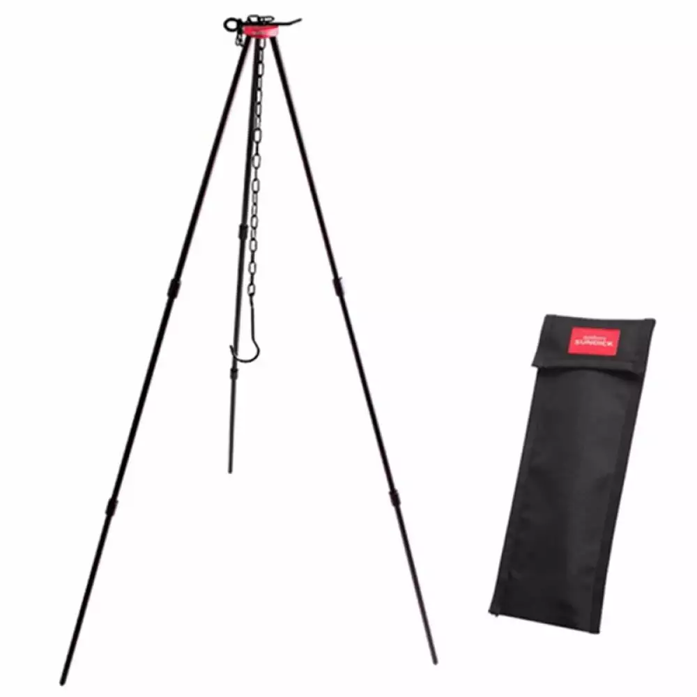 Ame Camping Tripod Campfire Cooking Dutch Oven Tripod Mini Adjustable Grill Tripod