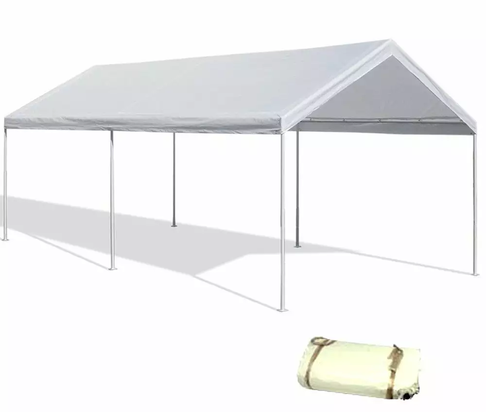 12x20 White Canopy Replacement Cover Tarp Top Roof Heavy Duty Waterproof Day Star Shades