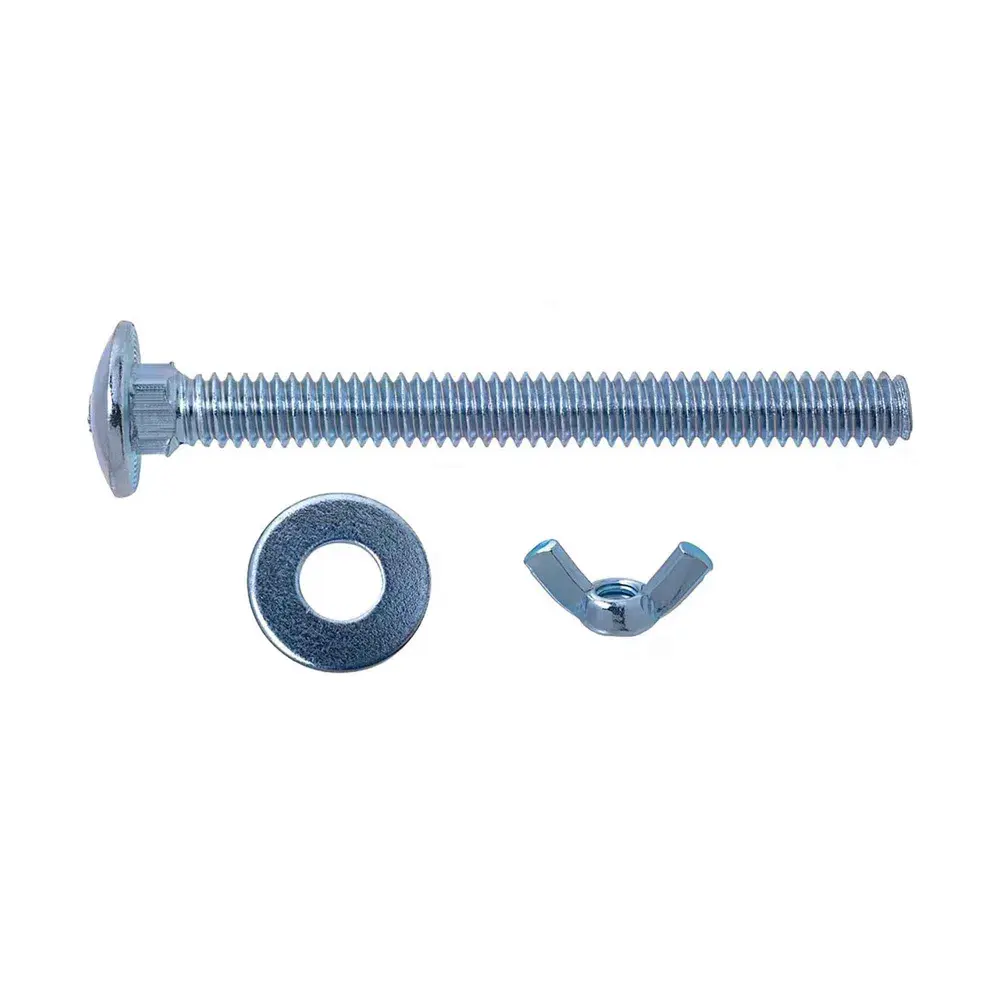Bolts, Nuts and Washers Carports, 1/4" x 4" (8 Units) Wind & Snow Rated