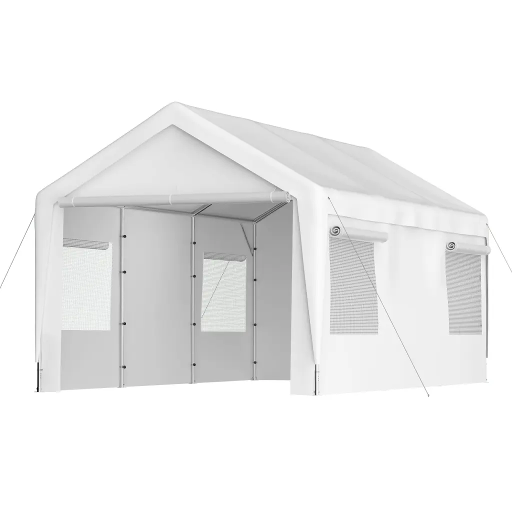 Carport Canopy 10X20 Ft Heavy Duty Boat Car Canopy Garage Removable Cover stellacaeli homeware