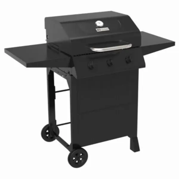 Char-Broil 465734921-DI 3-Burner Black Gas Grill Cart Outdoor Cooking