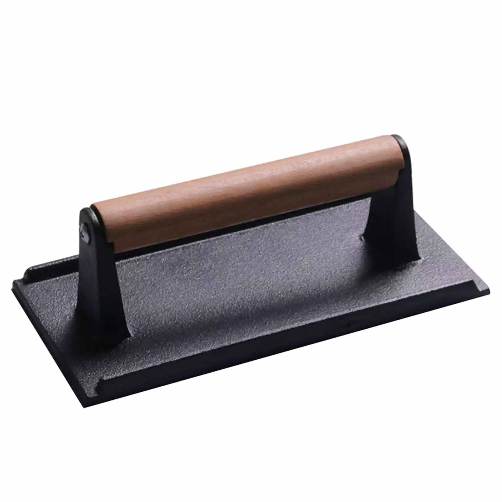 Meat Press Burger Press Rectangle Round Heavy Duty Cast Bacon Press Steak Press Nonstick Pan Wood Handle Square