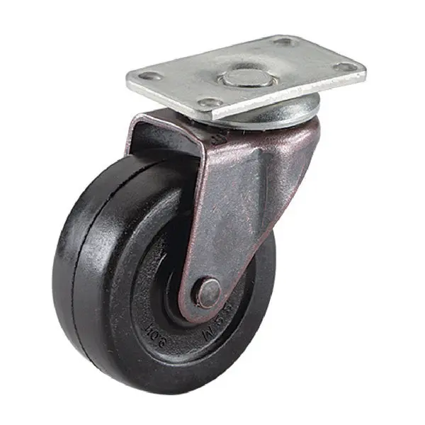Richelieu America F24416TV Soft Rubber Wheel Caster 2 Inch Black Furniture