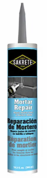 Sakrete 65450016 Mortar Repair Caulk Tube 10.3 Oz Crack and Joint Repairs
