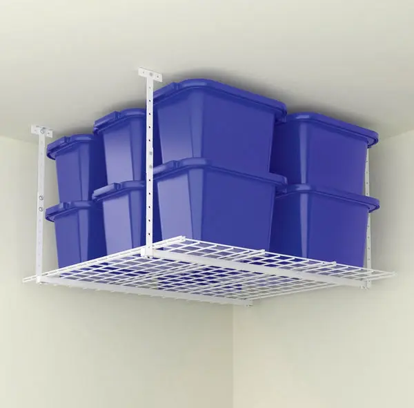 Hyloft 00540 Ceiling Storage Unit 45 x 45 Inches White Overhead Storage