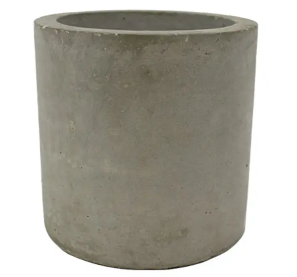 Avera Fiber Cement Cylinder Planter 4 Inch Durable Outdoor Pot