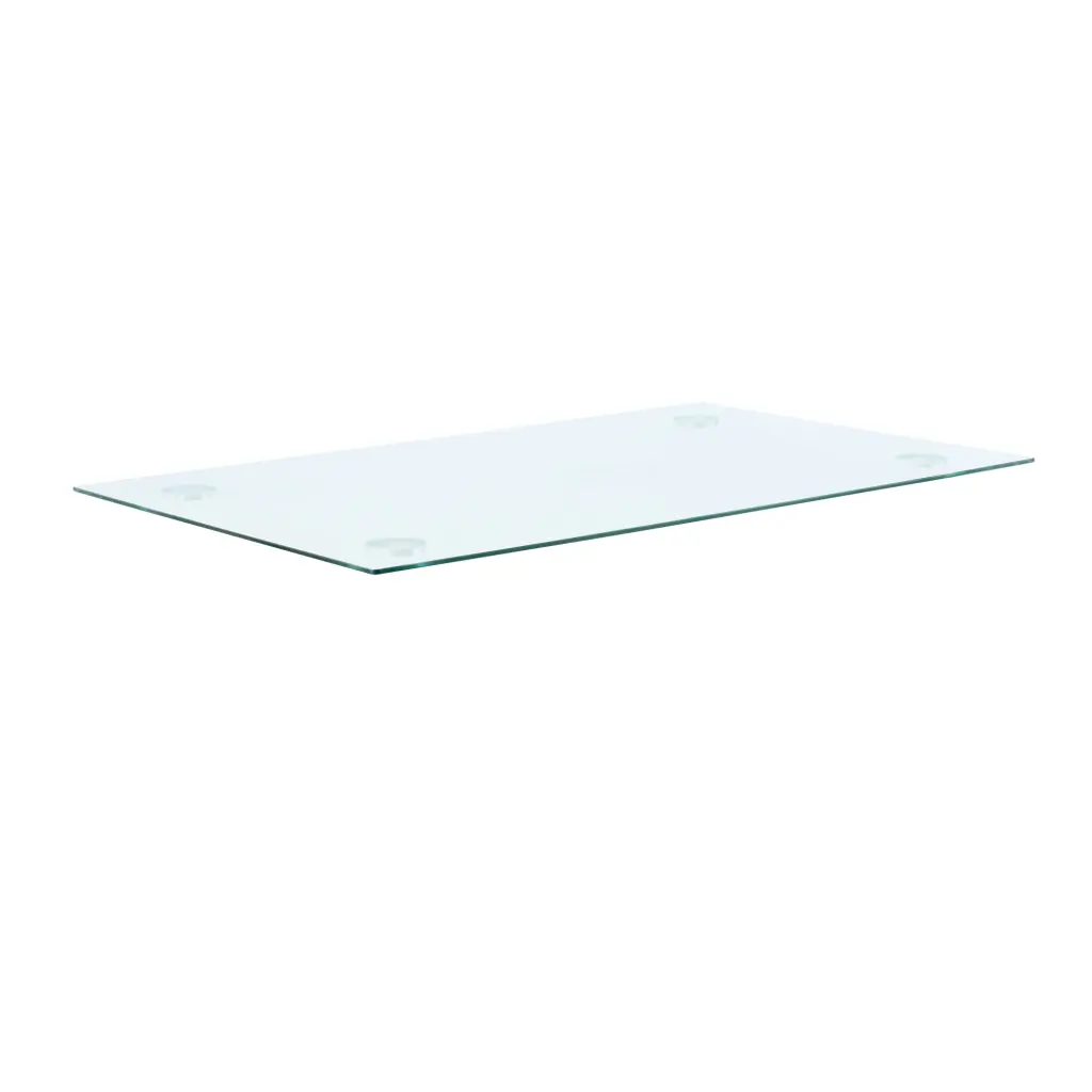 Modern Minimalist Rectangular Crystal Table Add Ons Transparent Glass youngmagic