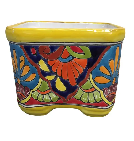 Avera APG026060 Hand Painted 6 Inch Ceramic Planter Indoor Outdoor Plants