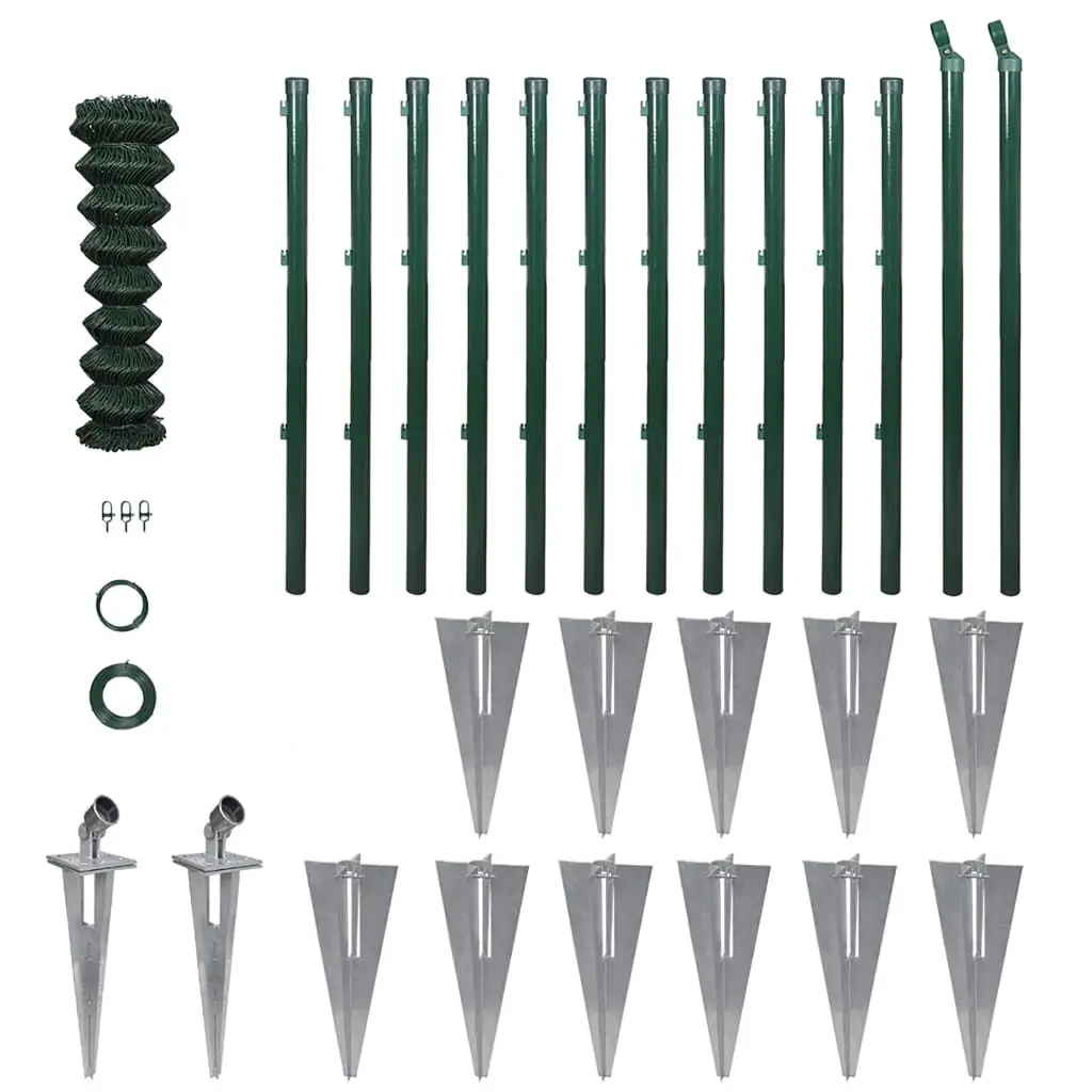 Chain Link Fence Posts Spike Steel 2.6ftx82ft Temporary Fencing