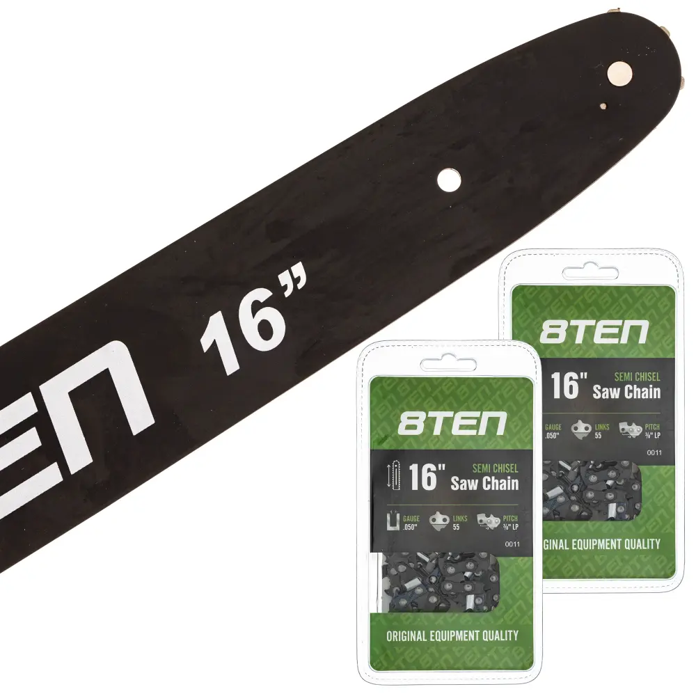 Chainsaw Bar & 2 Chains Kit 16 Inch MK1002931