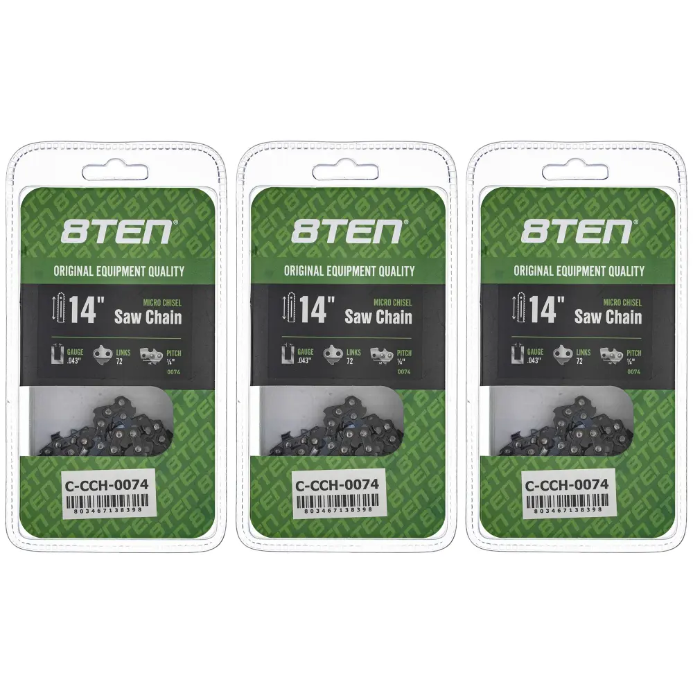 Chainsaw Chain 14 Inch .043 1/4 72DL Stihl Oregon 36700050072 71PM372 | SET THREE