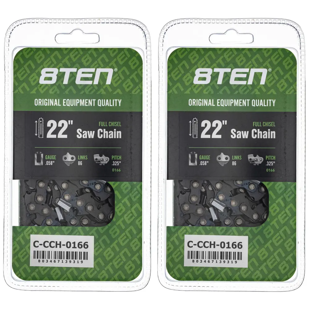 Chainsaw Chain 22 Inch .058 .325 86DL Oregon 21LPX086G 21BPX086G 21BP086G | PAIR-SET