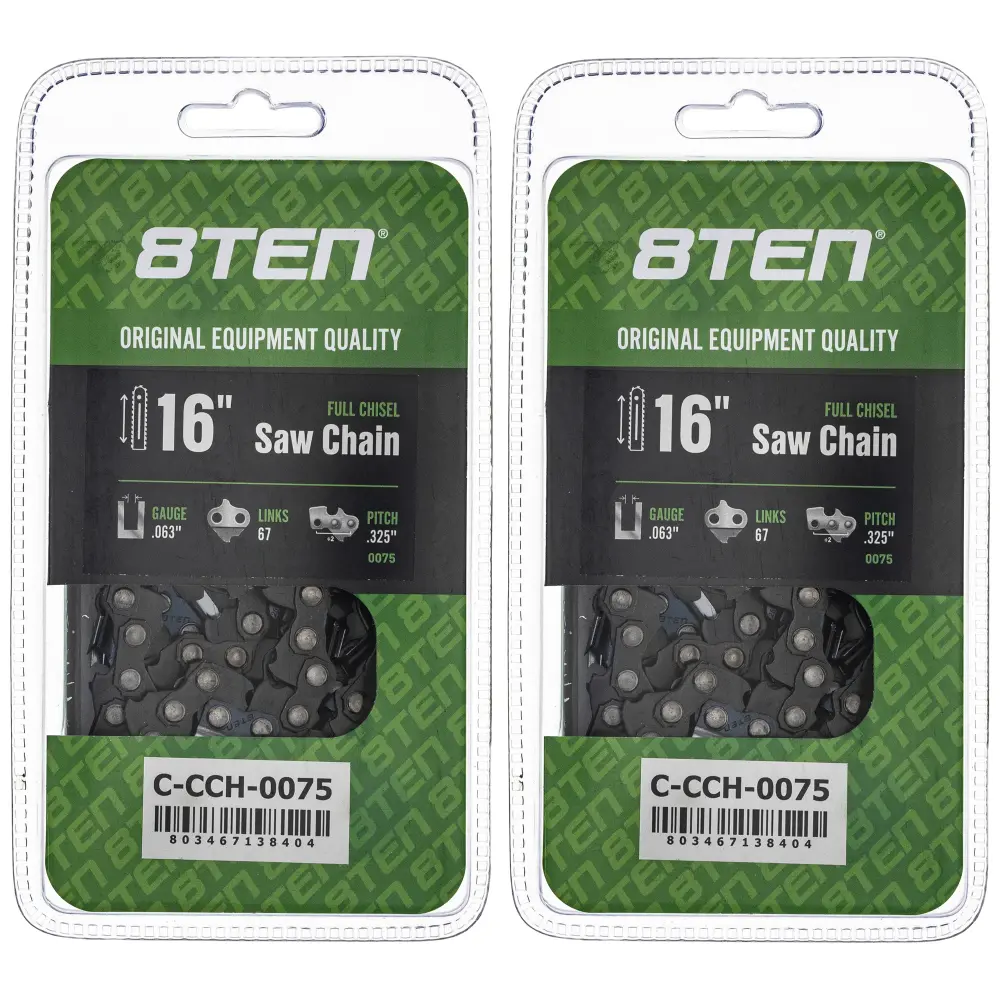 Chainsaw Chain 16 Inch .063 .325 67DL Husqvarna Stihl Oregon 22LPX067G 22BPX067G 22LGX067G | DOUBLE-SET