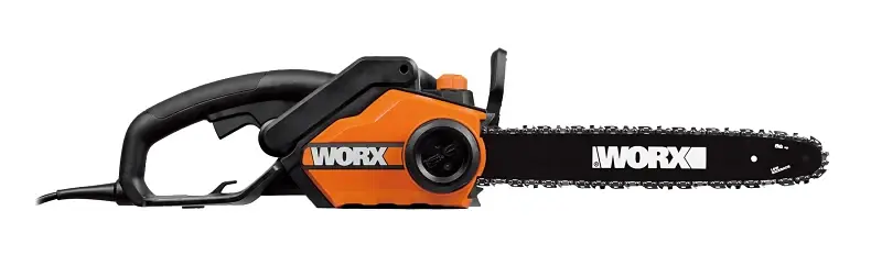 Worx WG303.1 Chainsaw, 14.5 , 120 V, 3.5 hp, 16 L Bar/Chain, 3/8 Bar/Chain Pitch, Rear Handle