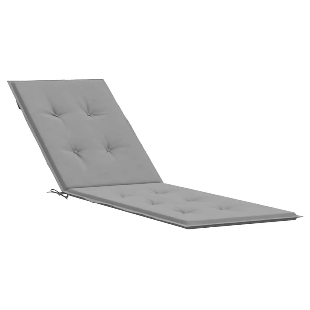 Gray Deck Chair Cushion 29.5+41.3x19.7x1.6 Inches