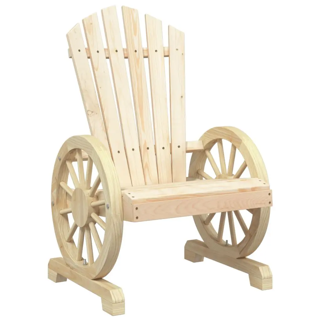 Patio Adirondack Chair Solid Wood Fir Outdoor Lounge Chair
