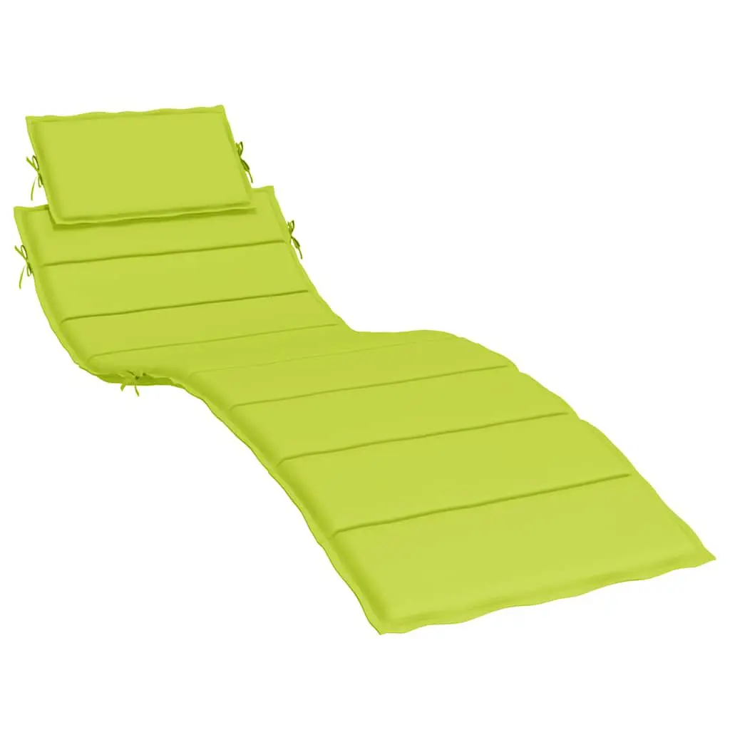 Bright Green Sun Lounger Cushion 73.2x22.8x1.6 Inches Oxford Fabric