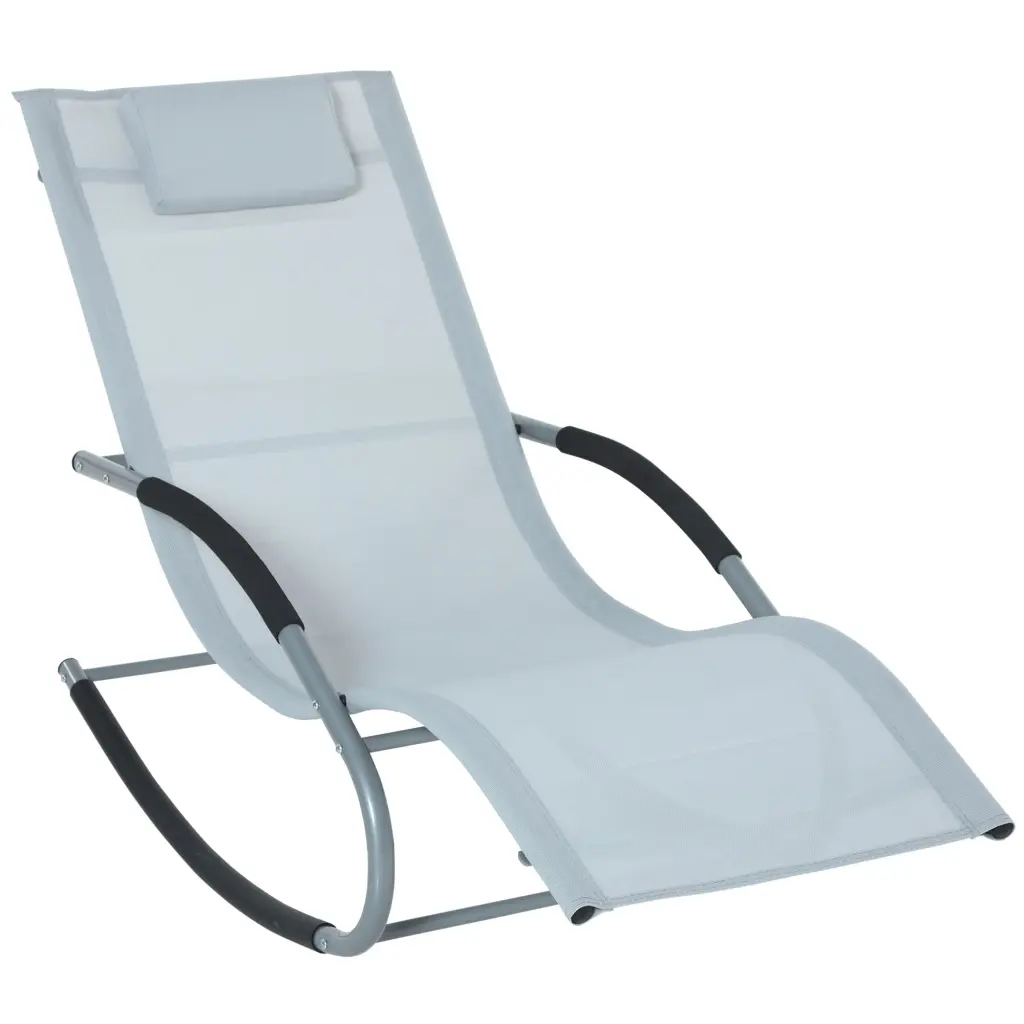 Outsunny Zero Gravity Rocking Chair Outdoor Chaise Lounge Recliner aosom business