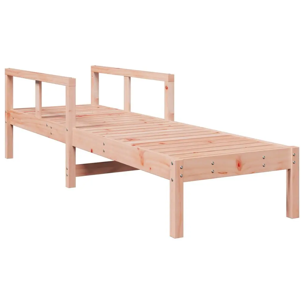 Sun Lounger 78.5x24.4x21.7 Inches Solid Wood Douglas Outdoor Chaise Lounge