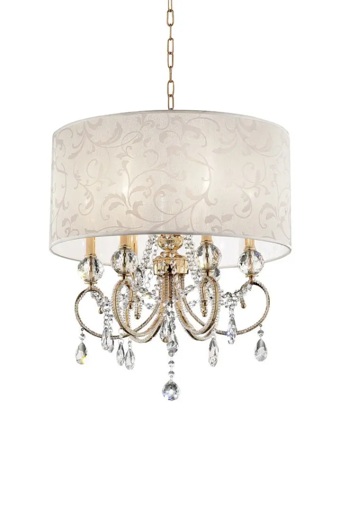 24.5 Inch Tall Metallic Ceiling Lamp Aurora Copper Alloy Glass Accents california home
