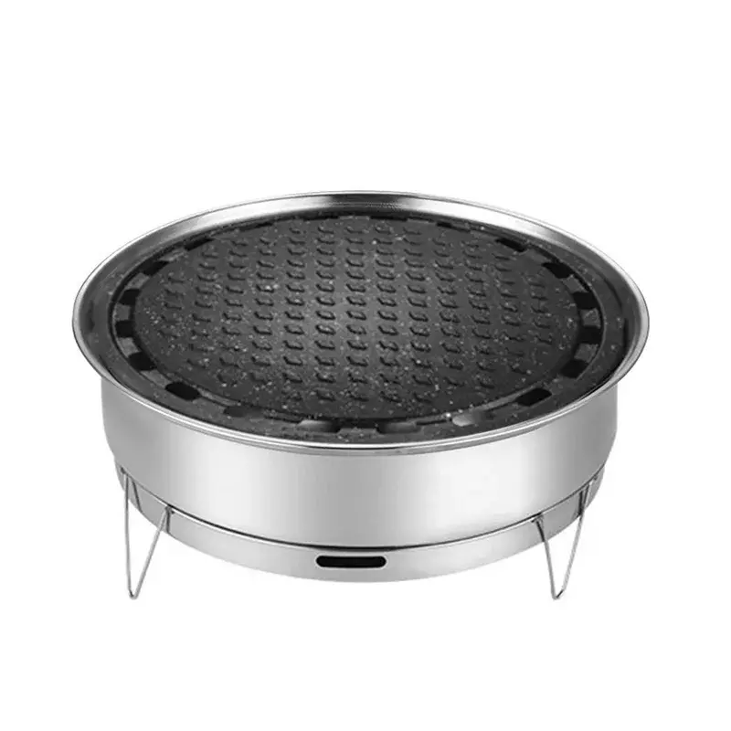 Stainless Steel Korean-Style Charcoal Grilling Oven Outdoor Home Kitchen Camping - Rotisserie Grill Pan