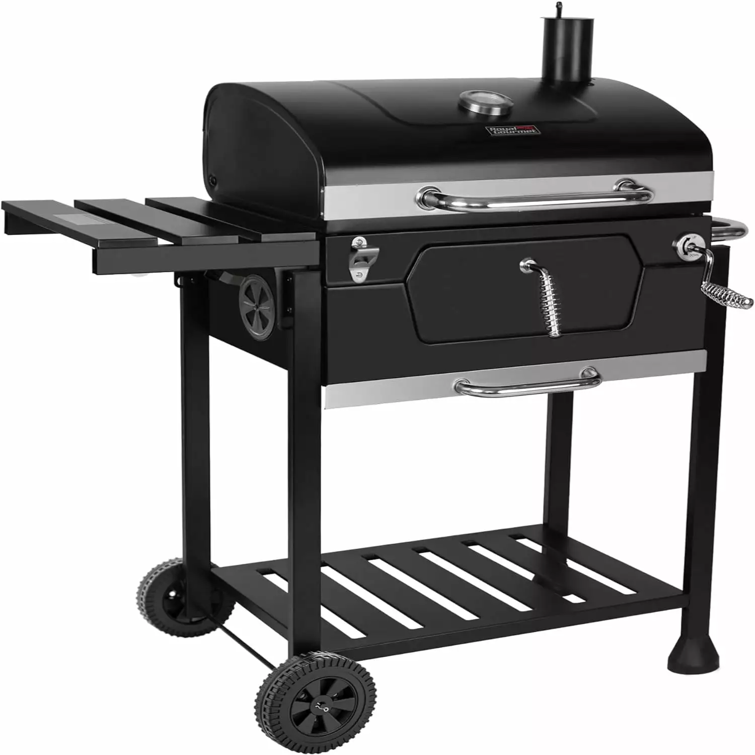24-Inch Charcoal Grill Foldable Side Table 490 Square Inches Heavy-duty BBQ Grill Perfect Outdoor Picnics Patio Garden and...