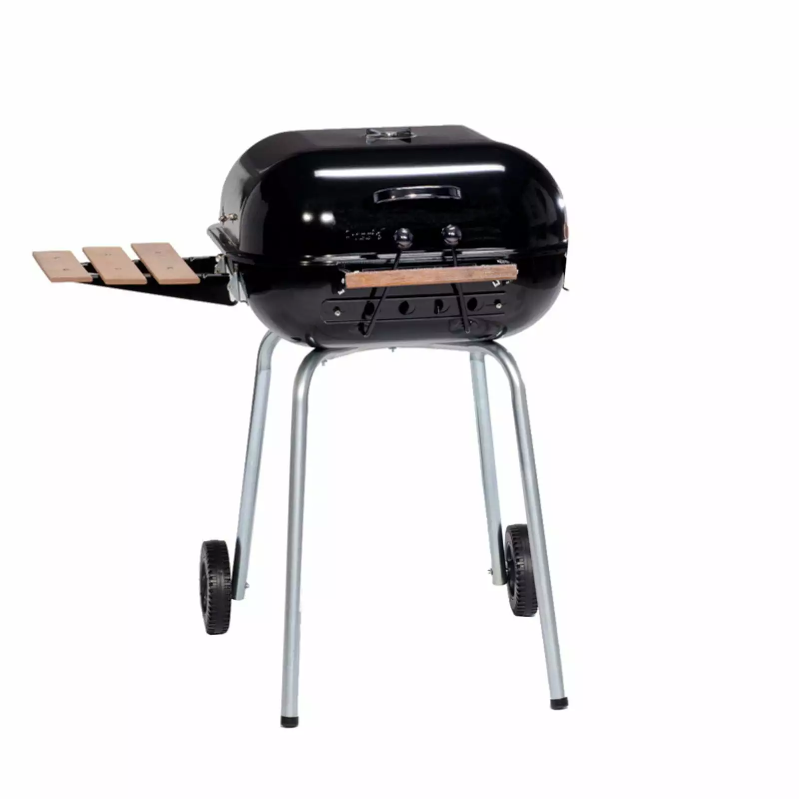 Americana Swinger Charcoal Grill Side Table Black