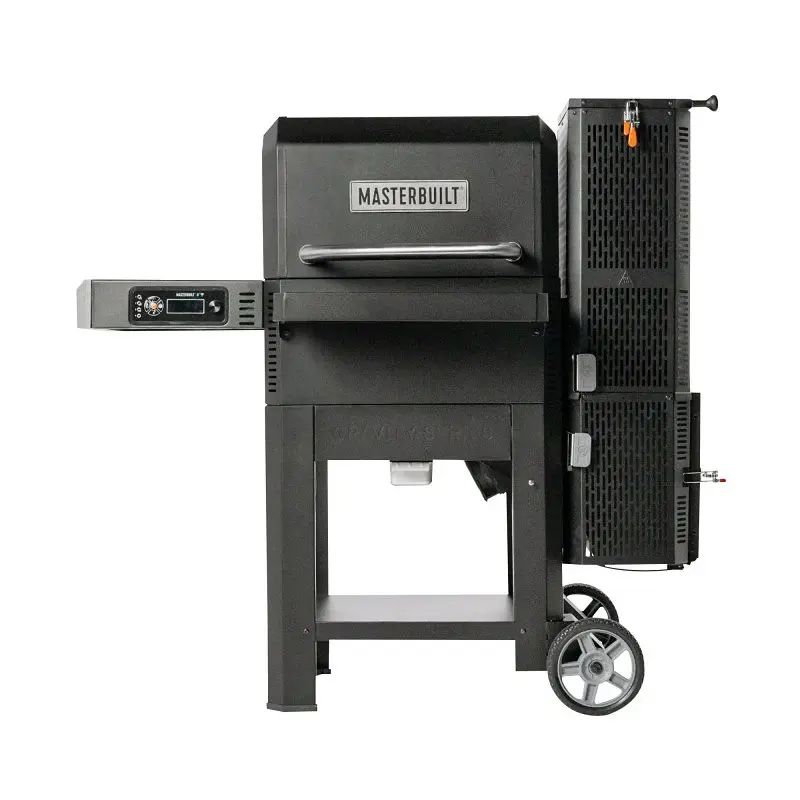 Masterbuilt Gravity 600 Series MB20041023 Grill and Smoker, Charcoal, Cast Iron/Steel, Ebony, Powder-Coated