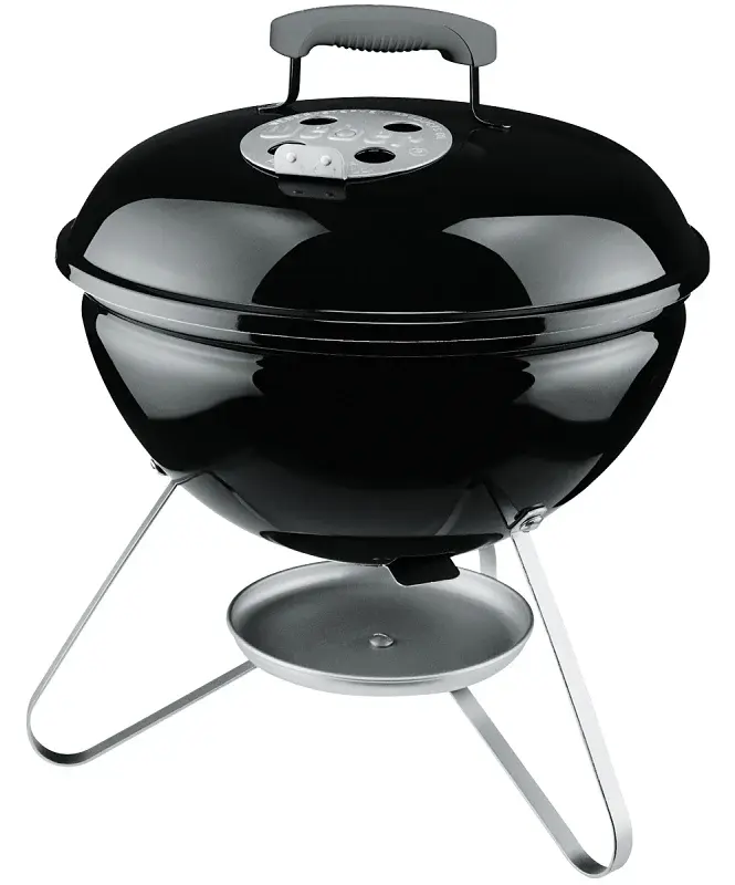 Offset Weber Smokey Joe 10020 Charcoal Grill, 147 sq- Primary Cooking Surface, Jet-black