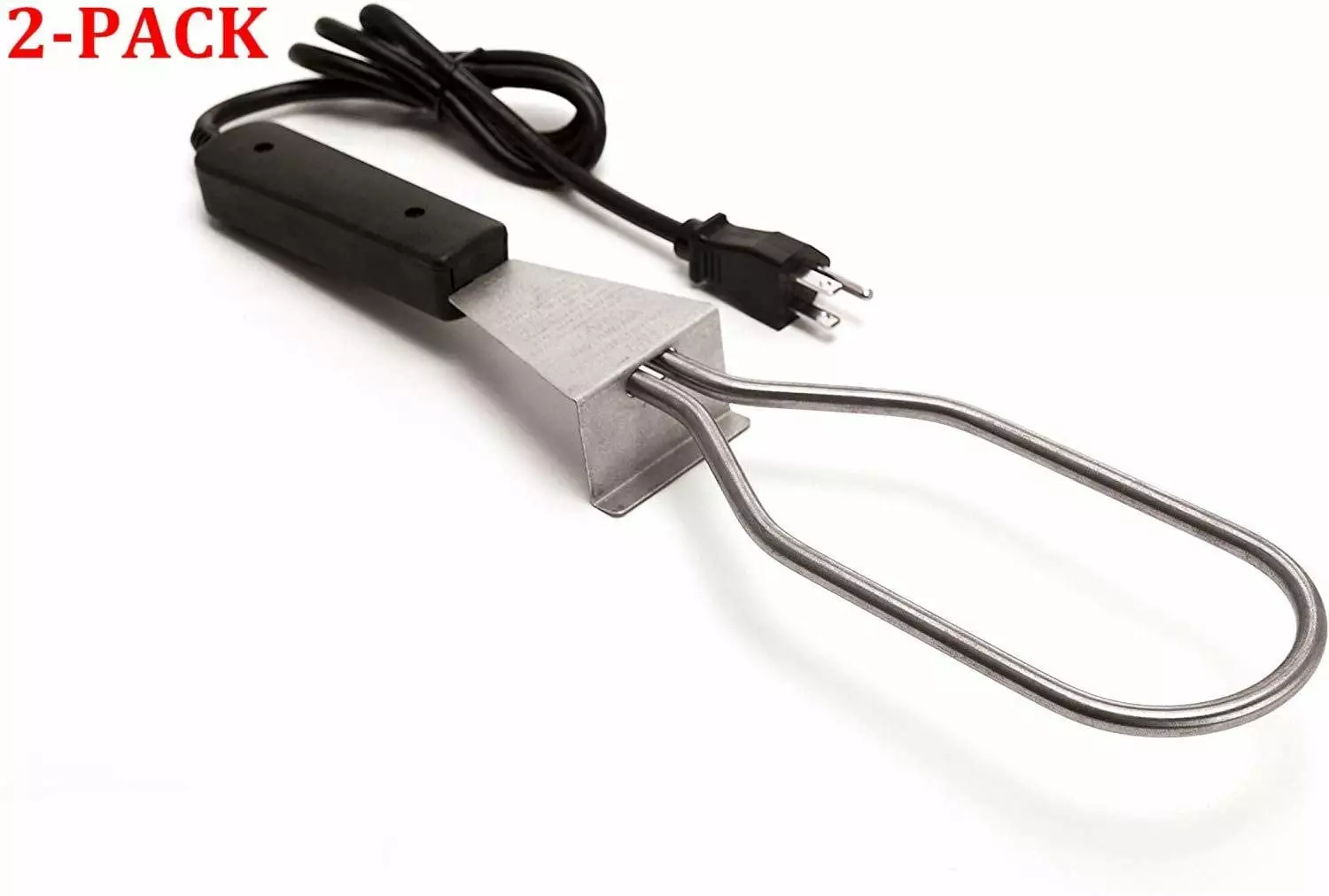 GrillPro 33666 Electric Charcoal Starter Electric 2-Pack - Fast and Safe Charcoal Lighter Grilling