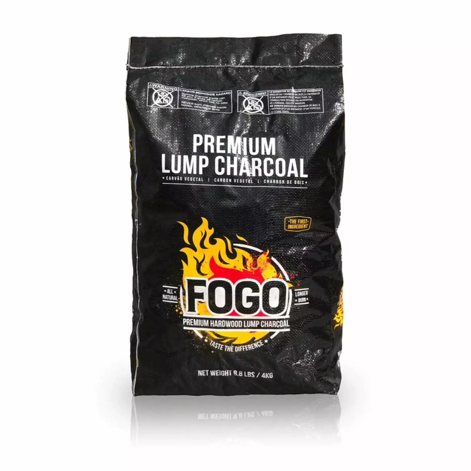 FOGO Luxury Hardwood Lump Charcoal 8.8 lb Bag Grilling and Smoking 8