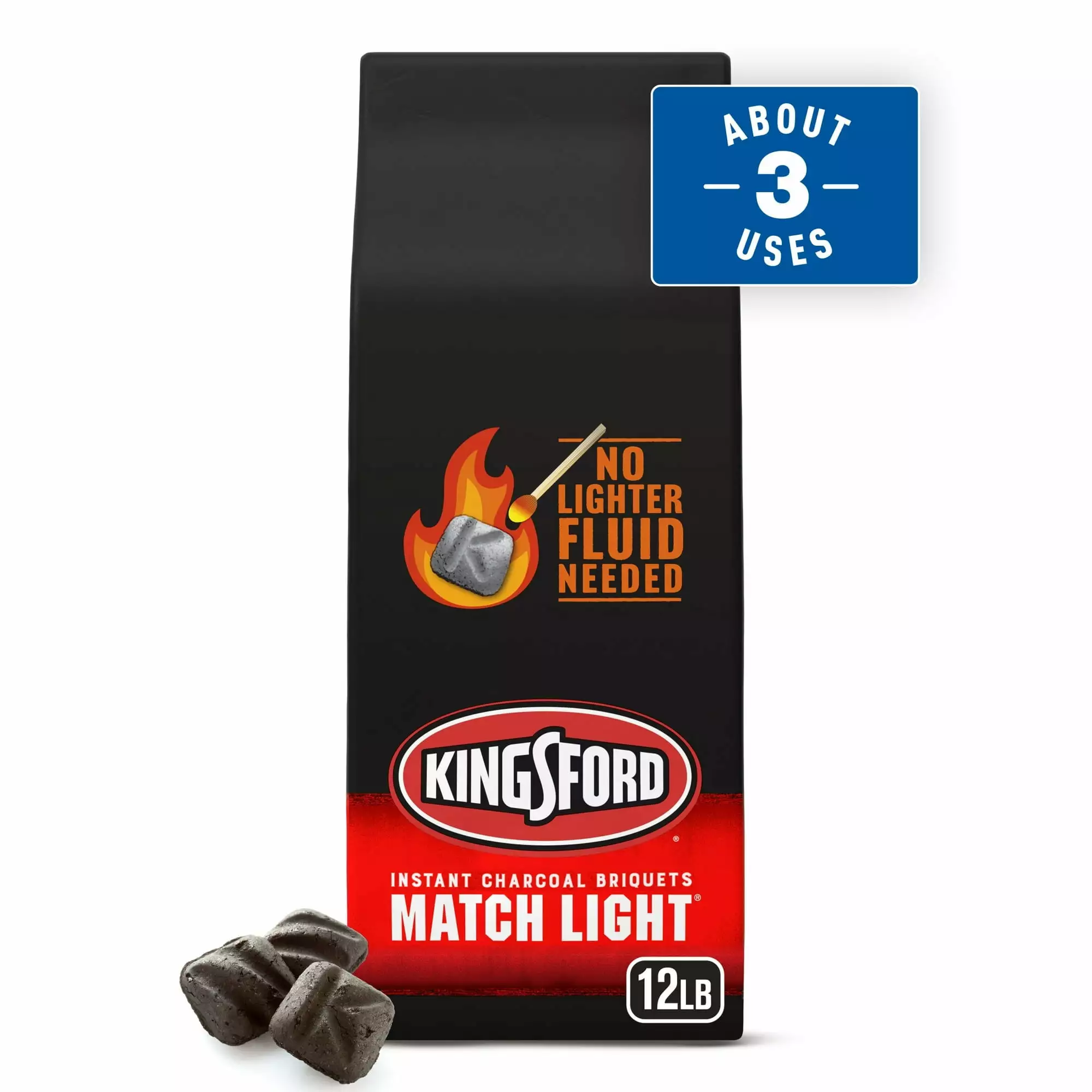 Kingsford Match Light Instant Charcoal Briquettes 12 lb 2 Pack 12