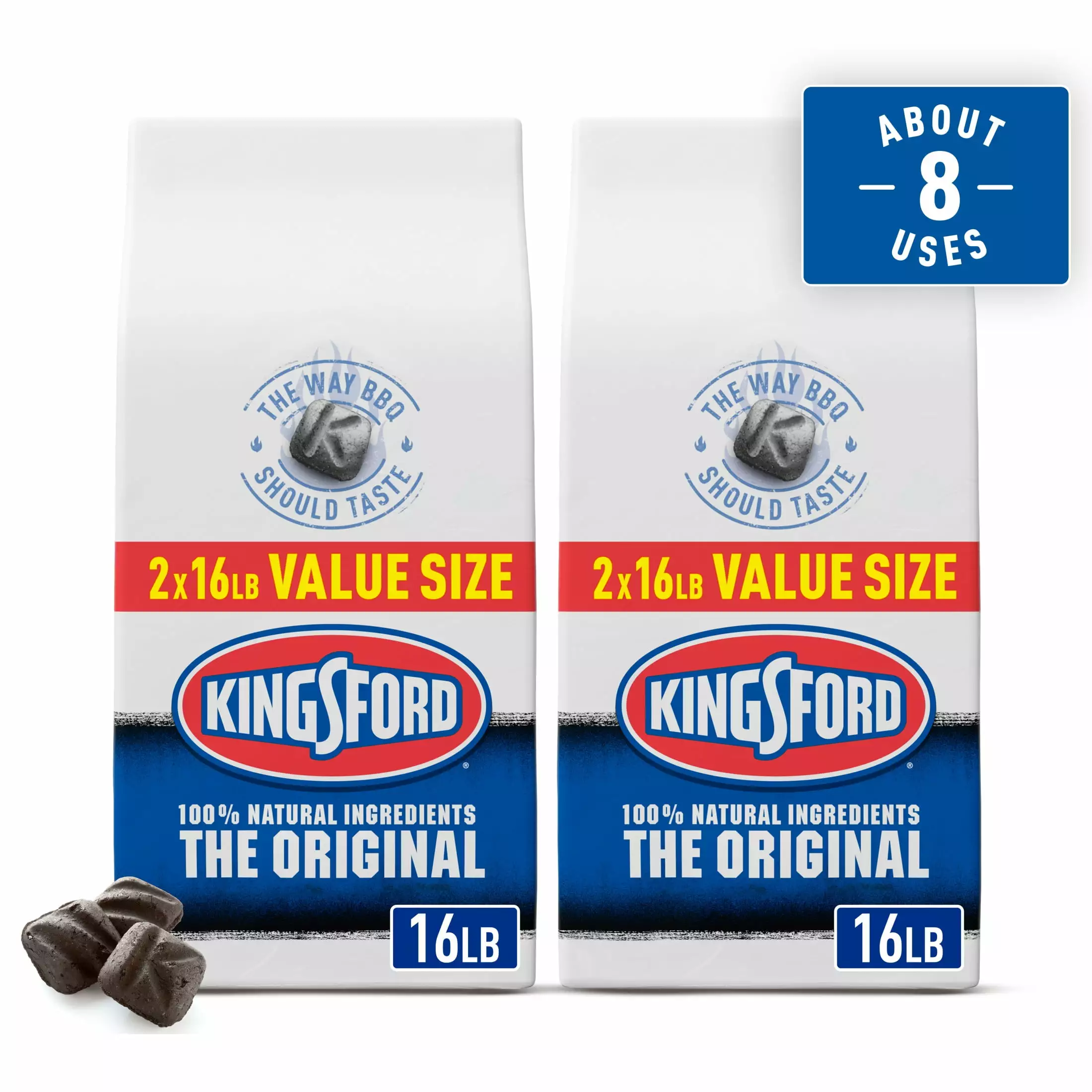 Kingsford Original Charcoal Briquettes 16 lb 2 Pack Grilling 32