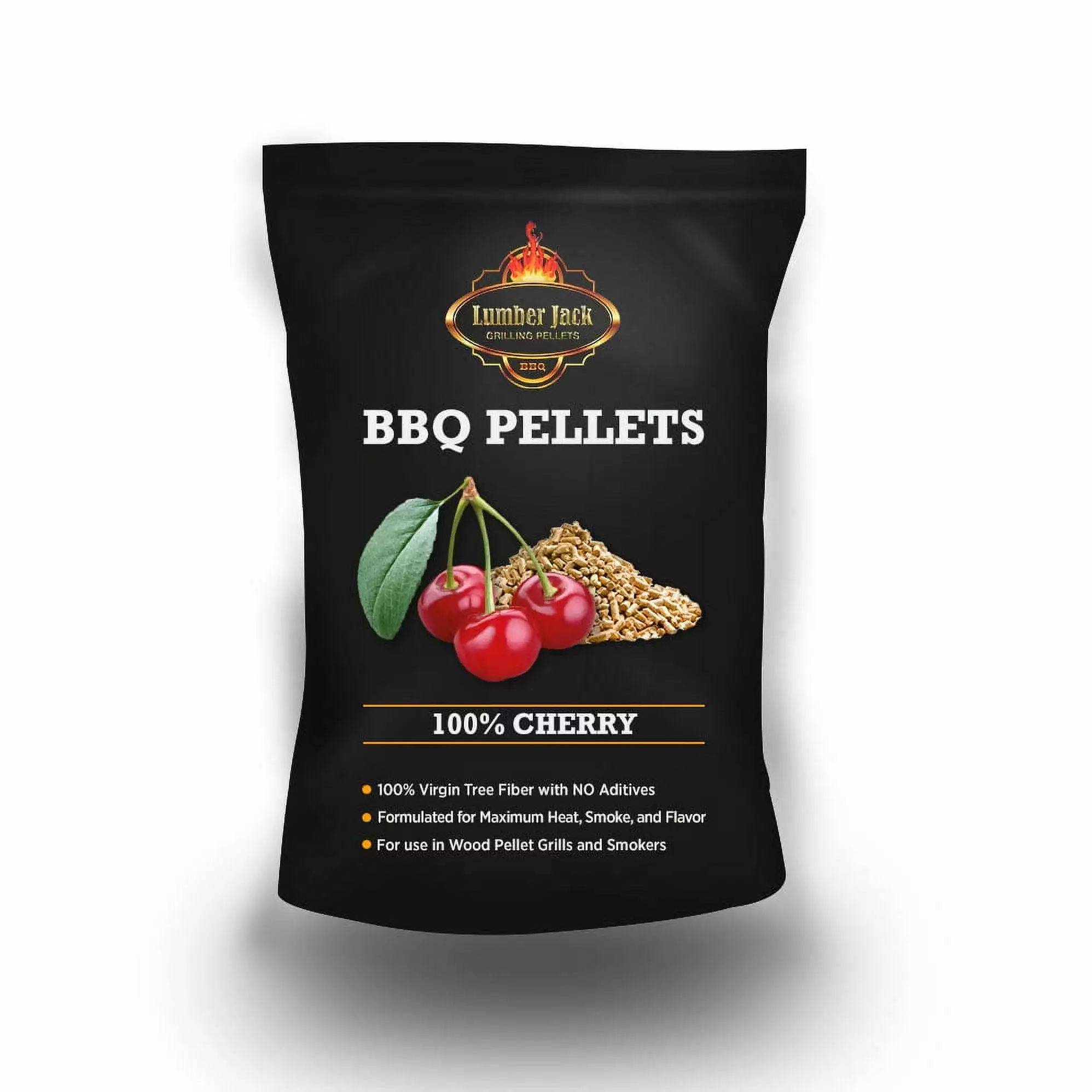 Lumber Jack 100% Cherry BBQ Grilling Pellets Flavorful Smoking and Grilling 10