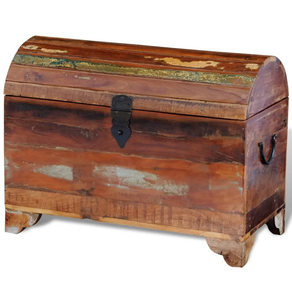 Reclaimed Storage Chest Solid Wood Rustic Trunk Living Room Bedroom Decor