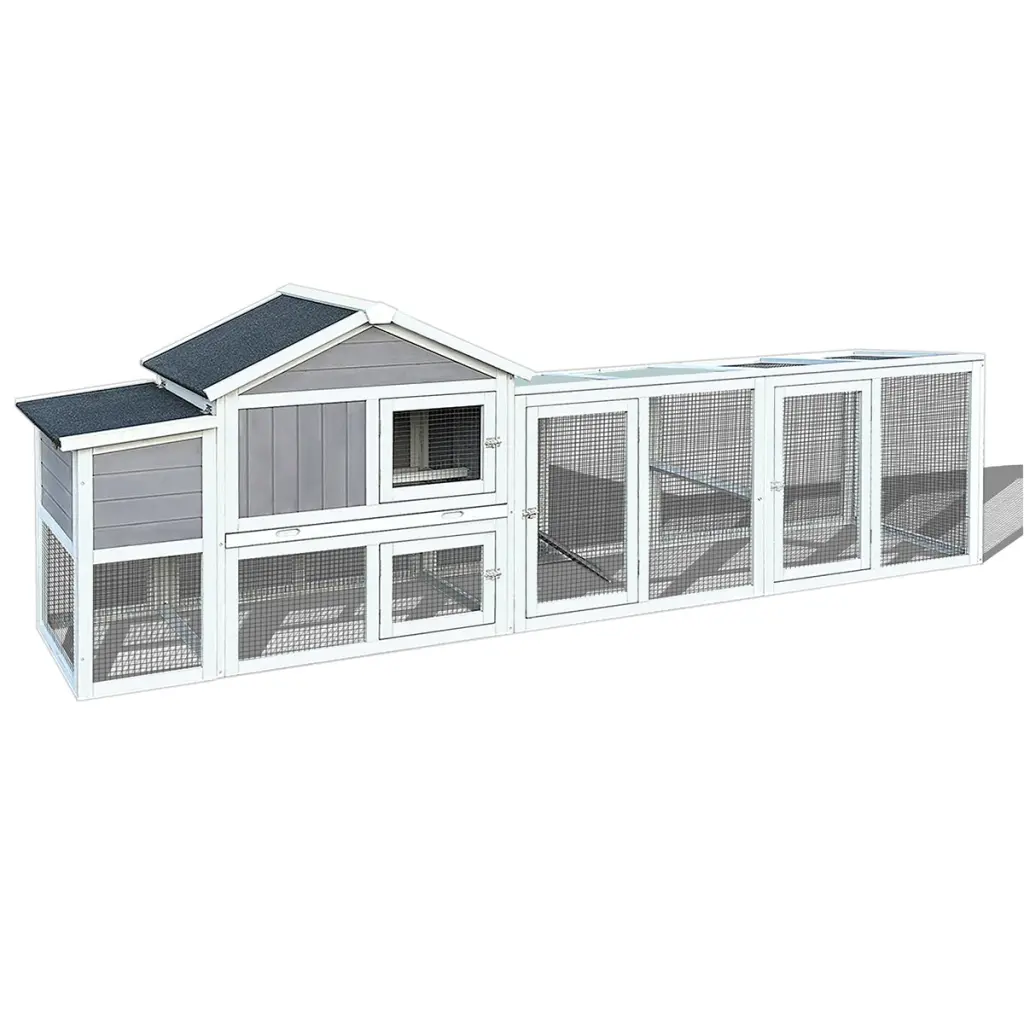 111.5 Inch Timberen Stylishken Coop Large Hen House Nesting Box outdoor