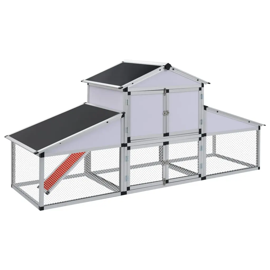 Stylishken Coop Runs and Nest Box Aluminum Chicken Coop