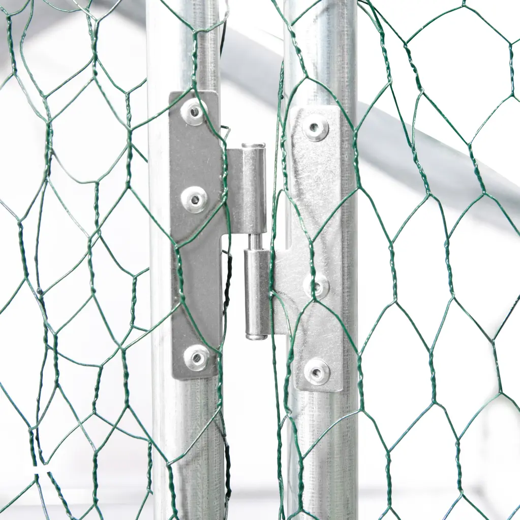 Xpt035 Outdoor Stylish Chicken Coop Metallic Big Space 20x10x6Ft 3 Unit sunshine life