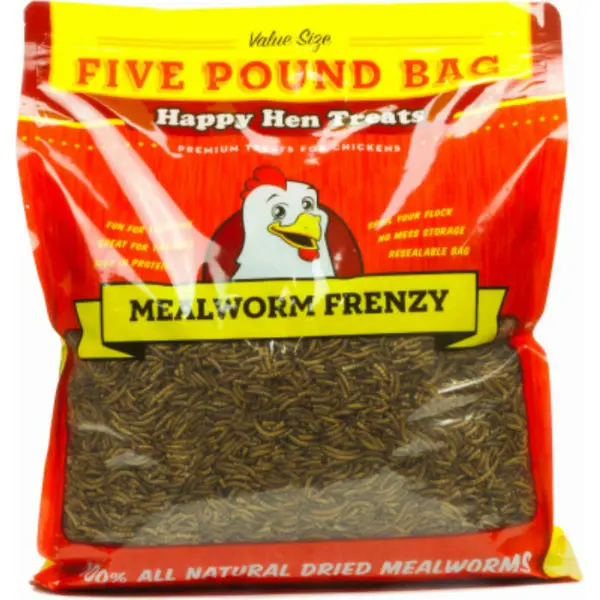 Happy Hen Treats 17006 Mealworm Frenzy Chicken Treats 5 Lbs Poultry Feed