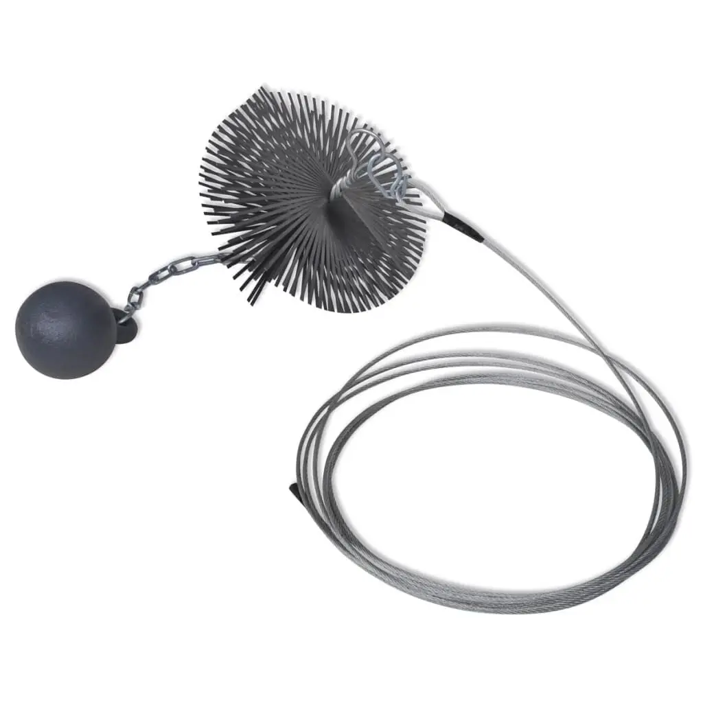 Round Chimney Cleaning Brush 5.9 Inches Diameter Fireplace Sweep Tool