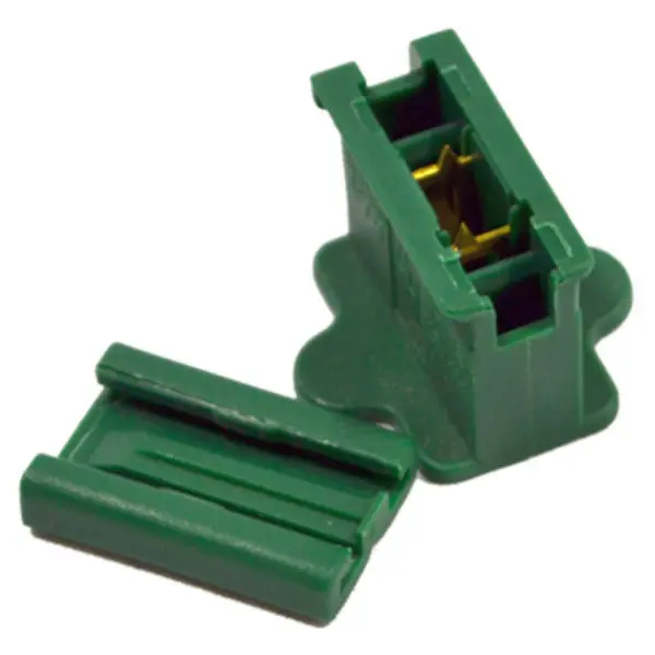 Holiday Bright ZPLG-I Inline Slide Plug SPT1 and 18 AWG Cord Green 25-Pack Holiday Bright Lights